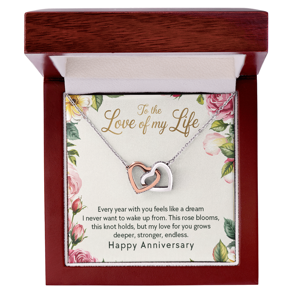 To The Love of My Life, Every Year With You Feels Like a Dream Necklace