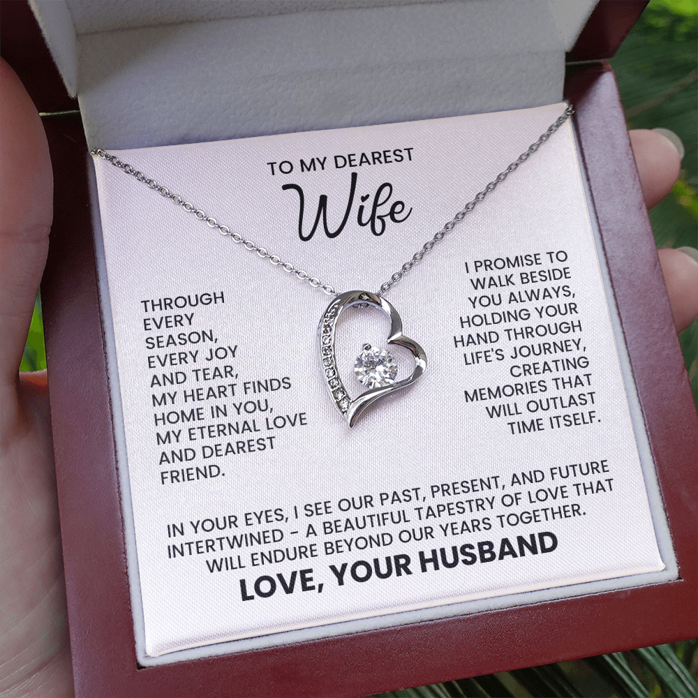 Through Every Season Every Joy and Tear - Necklace for Wife