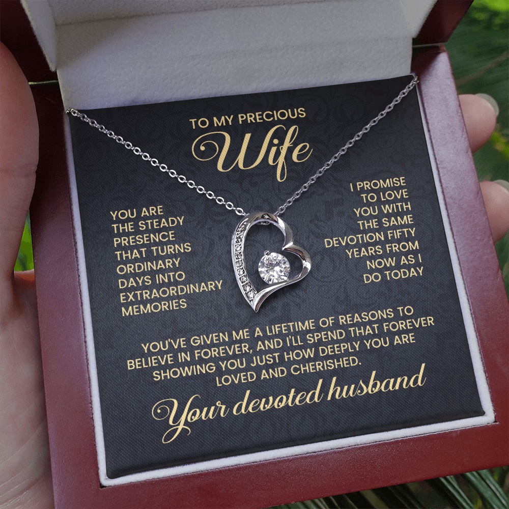You Are The Steady Presence That Turns Ordinary Days - Necklace for Wife