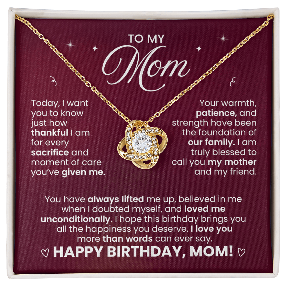 Today, I Want You to Know Just How Thankful - Necklace for Mom's Birthday