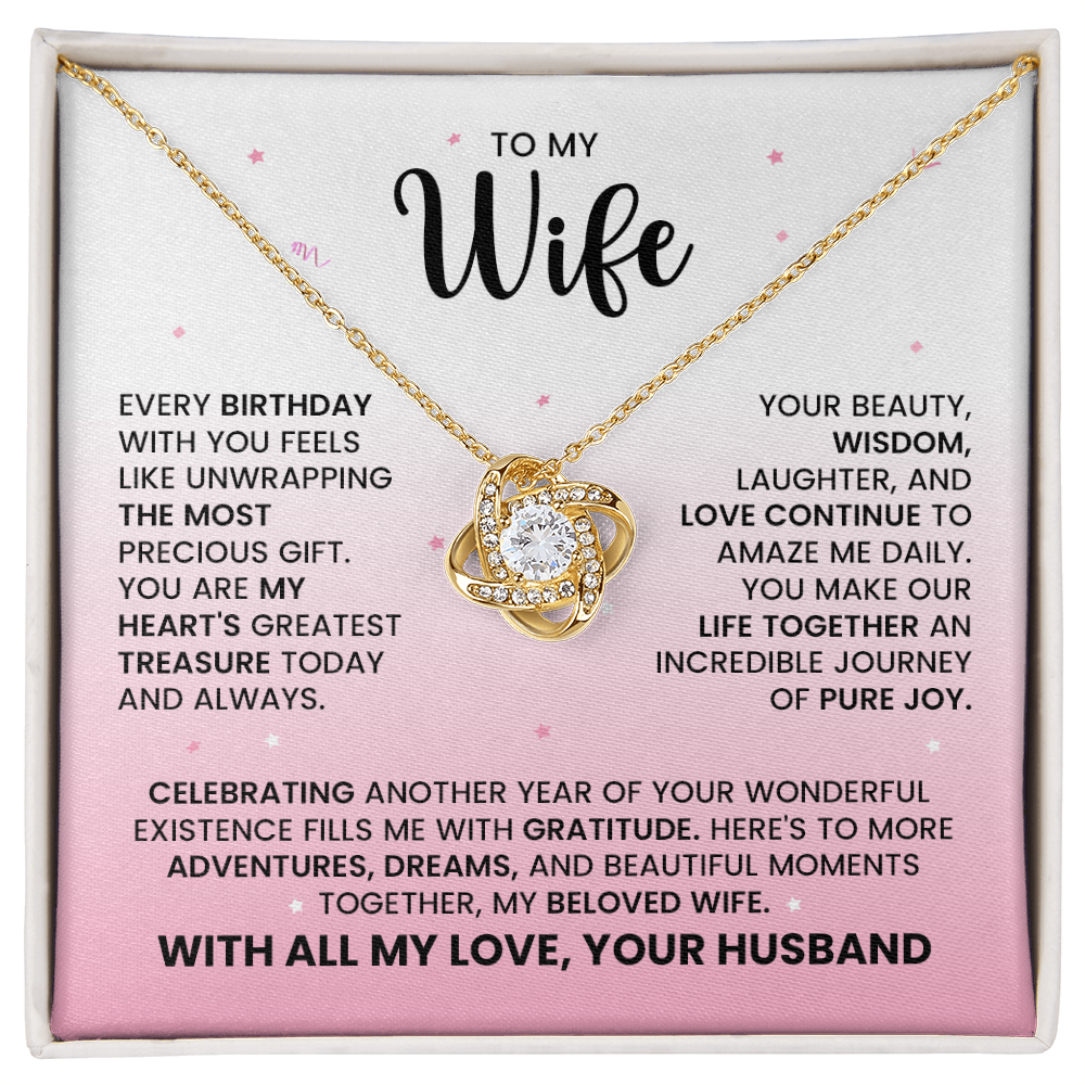 Every Birthday With You Feels Like Unwrapping - Necklace for Birthday