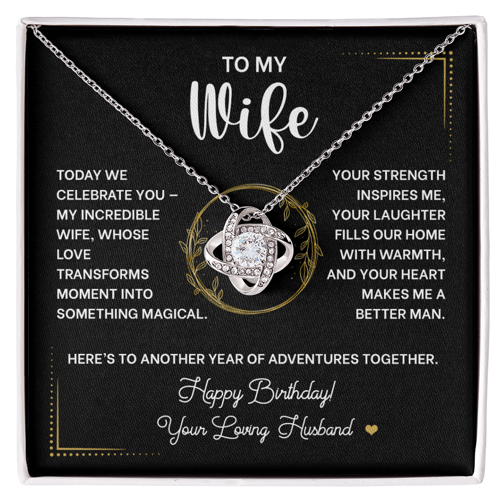 Today We Celebrate You My Incredible Wife - Pendant Necklace for Birthday