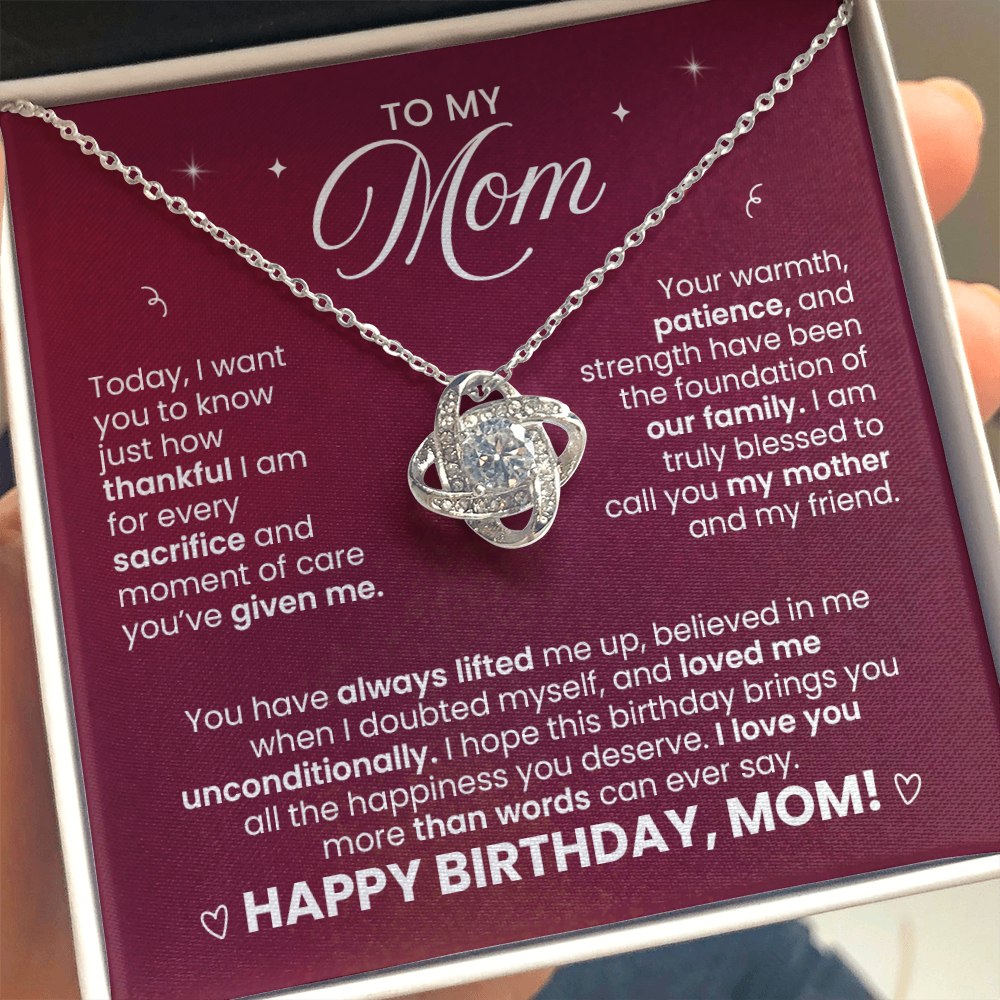 Today, I Want You to Know Just How Thankful - Necklace for Mom's Birthday