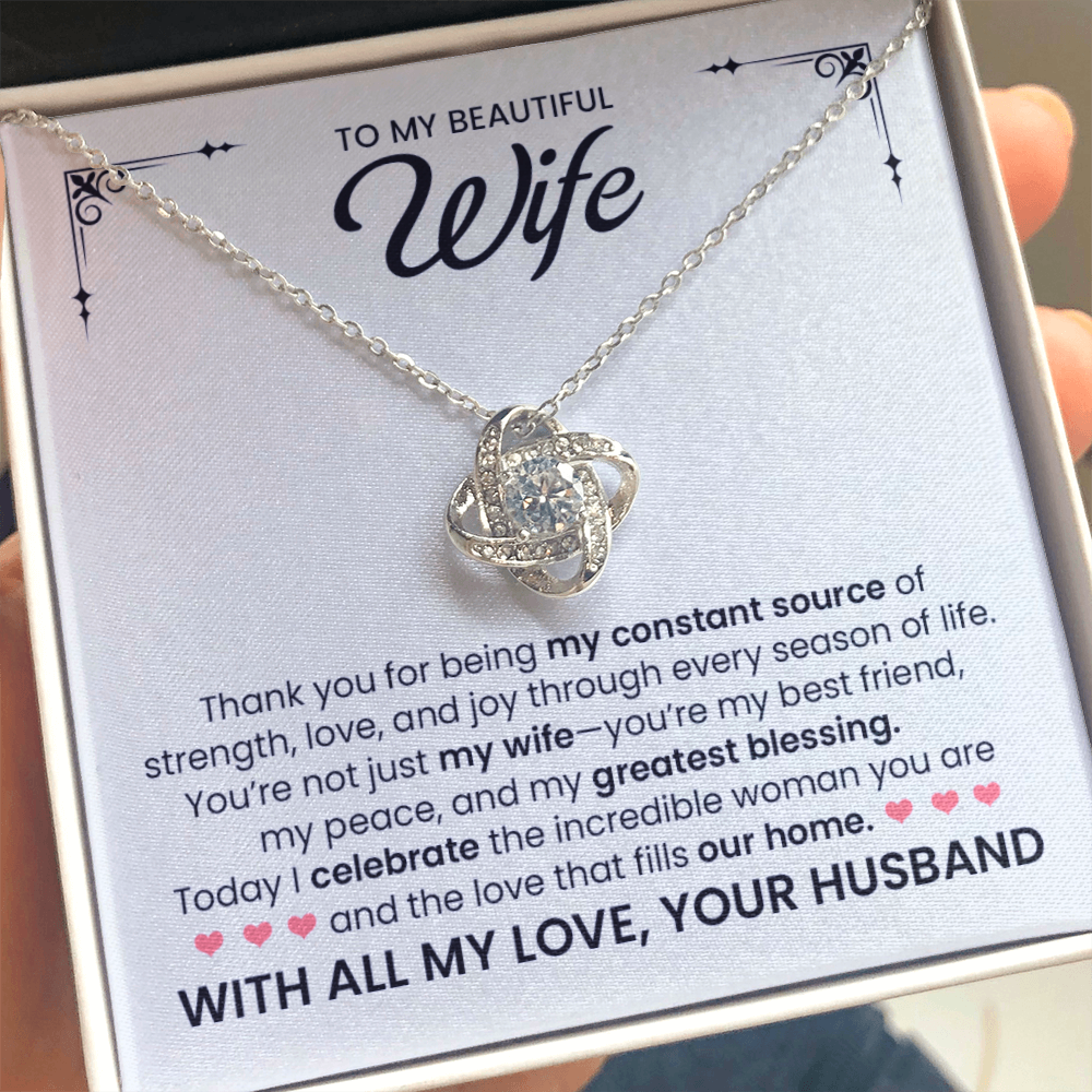 Thank You For Being My Constant Source Of Strength - Necklace for Birthday, Anniversary or Valentine's Day