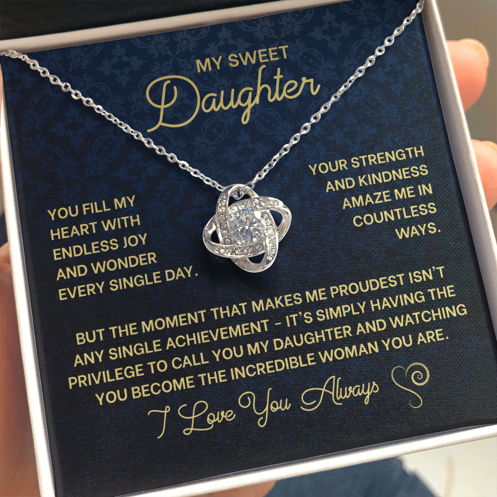 You Fill My Heart with Endless Joy and Wonder - Necklace for Daughter