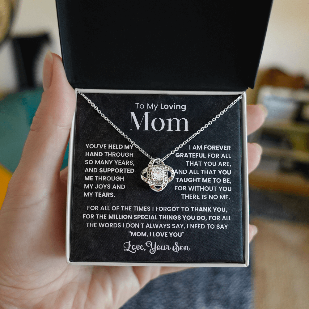 To My Loving Mom - You've Held My Hand - Necklace