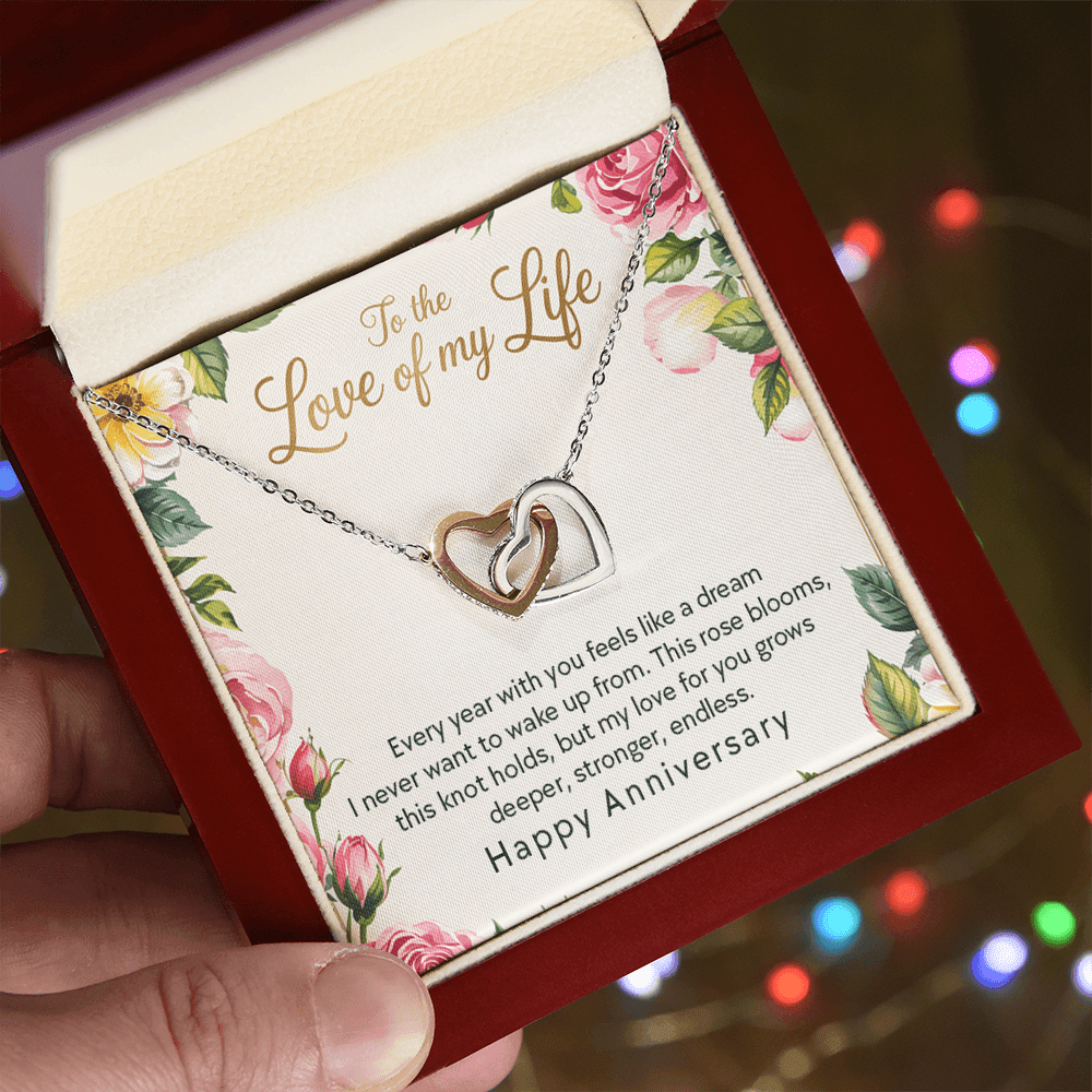 To The Love of My Life, Every Year With You Feels Like a Dream Necklace