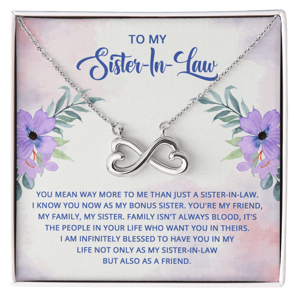 To My Sister-In-Law, You Mean Way More to Me Than Just a Sister-In-Law Necklace