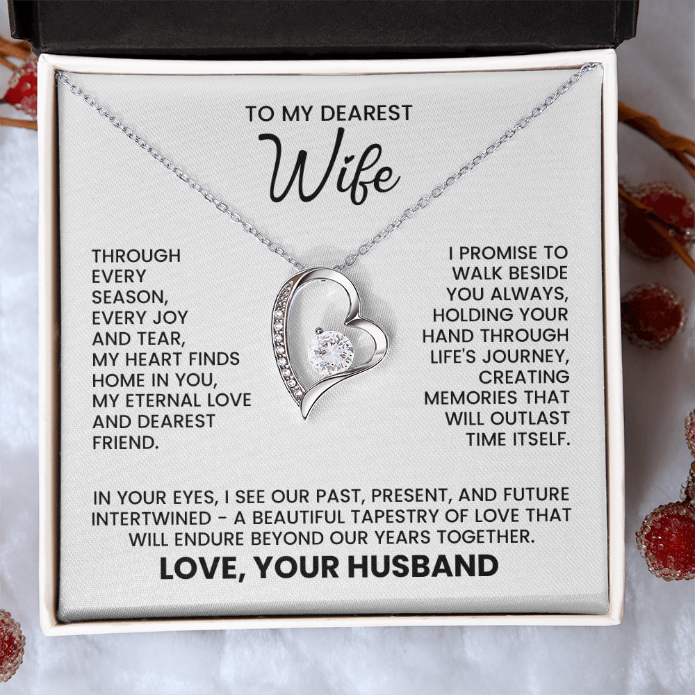 Through Every Season Every Joy and Tear - Necklace for Wife