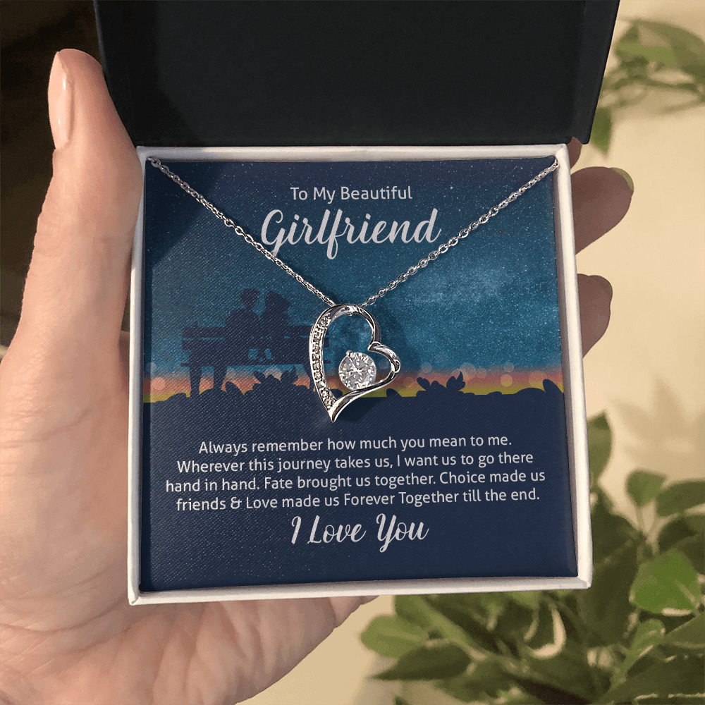 To My Beautiful Girlfriend, Always Remember How Much You Mean to Me Necklace
